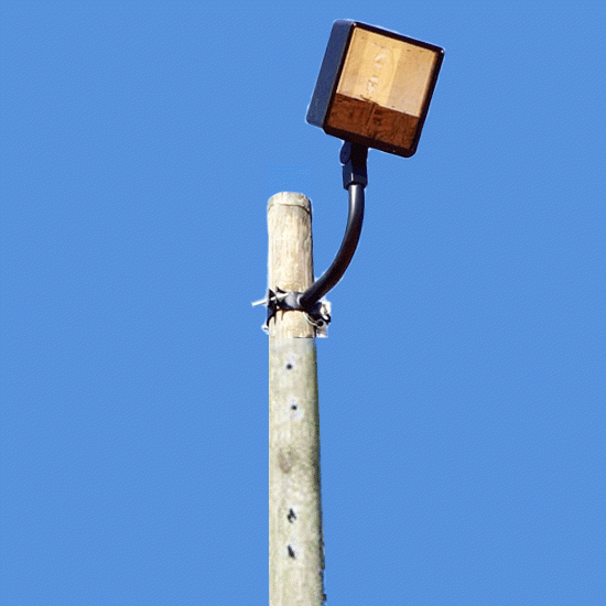 Track Light for Wood Poles Double Track Light for Horse Arenas LED Spot