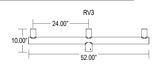 Round Straight Bull Horns 3 In-Line