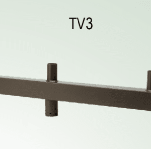 Square Straight Bull Horns 3 in-line
