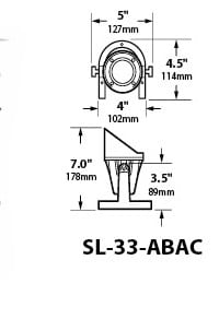 Fountain Underwater Brass Light Angle Cap (With Aiming Bracket)