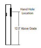 Direct Burial Round Straight Steel 20′ Light Poles