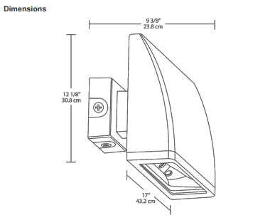 LED Wallpack (104W) 15° Standard 5000K (Cool)