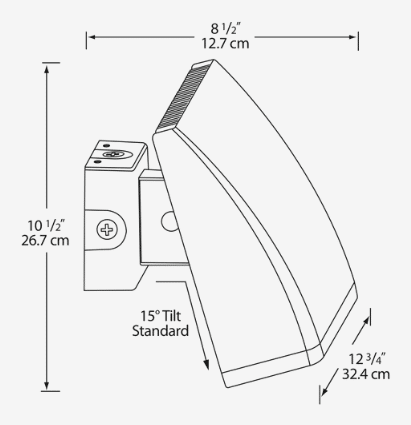 LED Wallpack (80W) 7.5° Cutoff 5000K (Cool)
