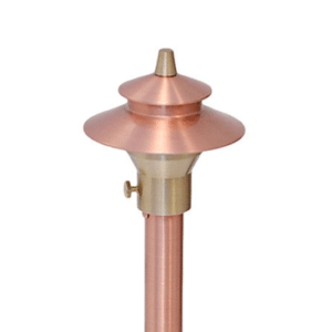 RX Copper Area Light Two Tier With Finial