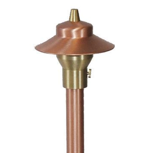 RX Copper Area Light With Finial
