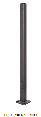 LED Double 30′ Square Pole Kit 300 Watts