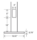 LED Double 30′ Square Pole Kit 300 Watts
