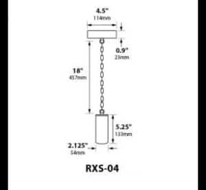 MR16 Copper Hanging Light 18" Brass Chain