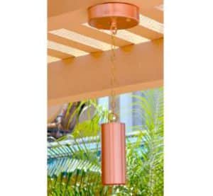 MR16 Copper Hanging Light 18" Brass Chain