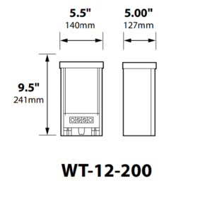 Weatherproof Transformer 200 Watt (Single Circuit)