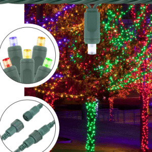 LED Commercial Grade Christmas Lights Warm White 50Count set of 12