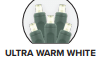 LED Commercial Grade Christmas Lights Warm White 50Count set of 12
