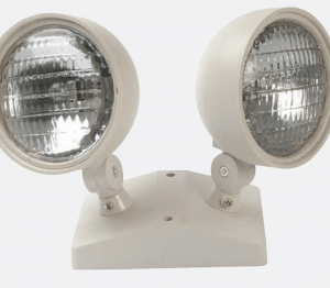 Round Remote Head Emergency Lights Dual Head 7.2 Watts