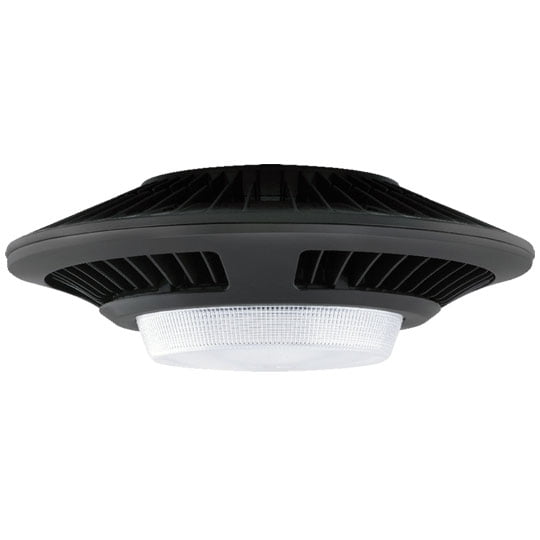 Dimmable 120 277V 26W 3000K LED Garage Light w Pendant Mount