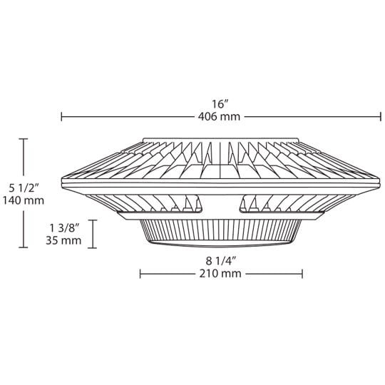 LED Garage Light (26W) 5000K (Cool)