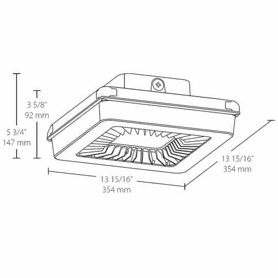 LED Porto Garage Light 30 Watts 5000K (Cool)