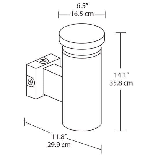 LED Wall Sconce Round 4000K (Neutral)