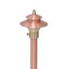 RX Copper Area Light Two Tier With Finial