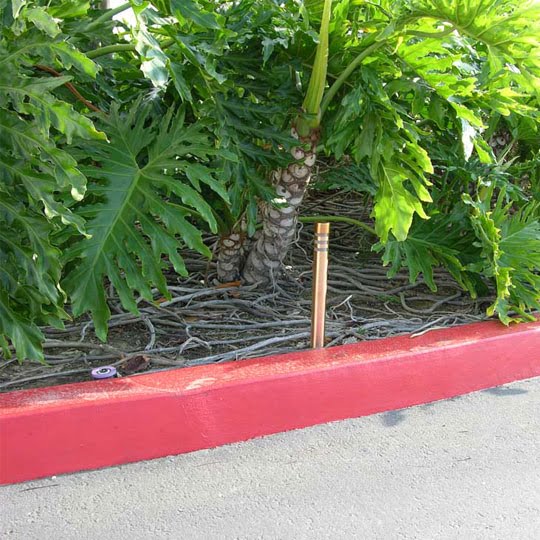 Flat Top Small Copper Bollard