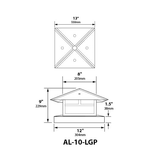 LED Surface Mount Lantern