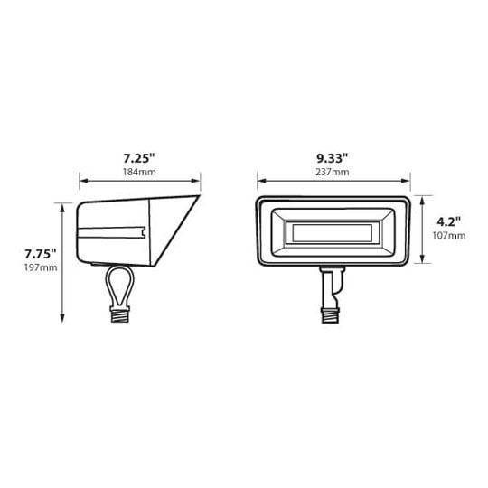 LED 8W 3000K Narrow Flood Light 120 Volts