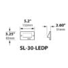 LED Small Commercial Step Light 12 Volts