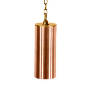 MR16 Copper Hanging Light 18" Brass Chain