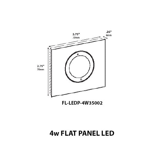 LED Round Egg Panel 3000K (Warm) 12 Volts