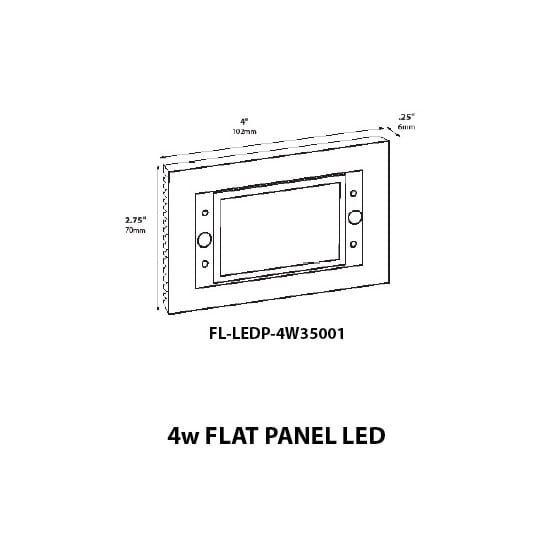 LED Retrofit Panel 4 Watts (5200K) + 12V Driver