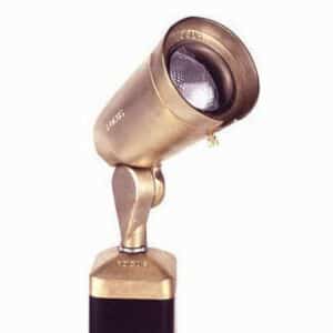 Cast Brass 120V Bullet Light Angle Cap, No Lens