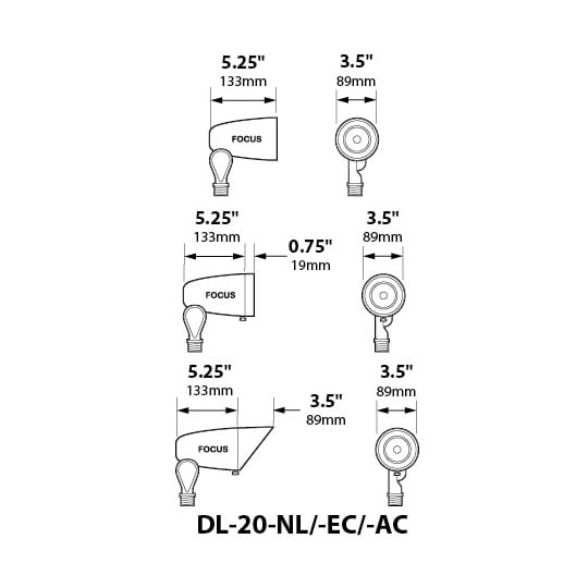 Cast Brass 120V Bullet Light Angle Cap, No Lens
