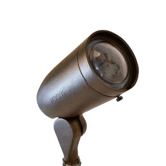 LED Cast Aluminum 120V Bullet Light Extension Cap, Convex Lens