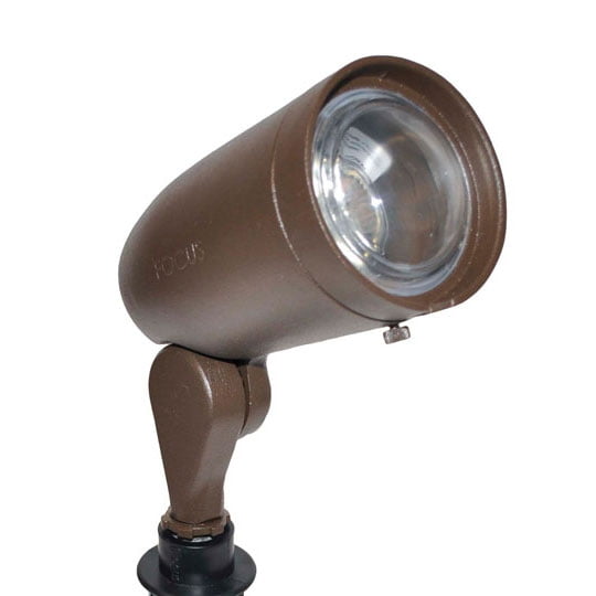 LED Cast Aluminum 12V Bullet Light Extension Cap, Convex Lens