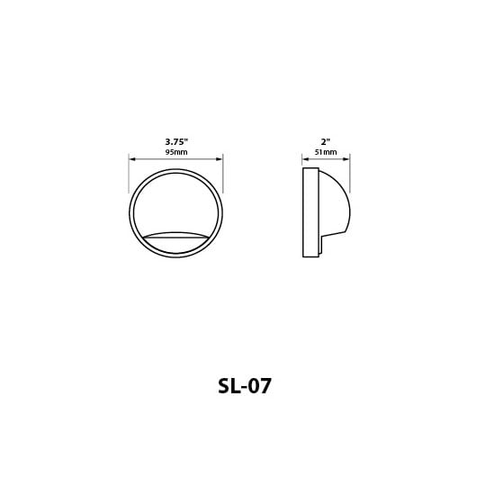 Surface Dome Step Light