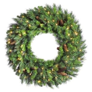Cheyenne Pine Wreath (Pre-Lit) 36″