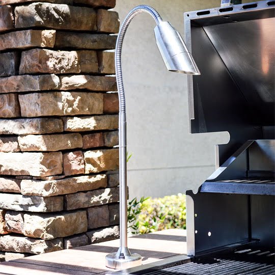 BQ02 Angled Bullet BBQ Light 12V Flex Deck Mount