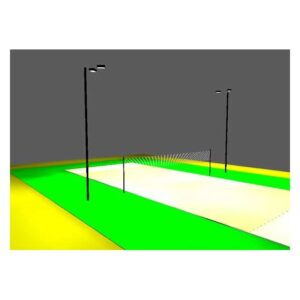 LED Alternate Volleyball Court Package Anchor Base