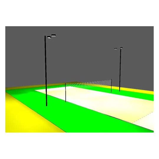 LED Alternate Volleyball Court Package Anchor Base