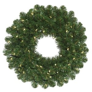 Oregon Fir Wreath (Pre-Lit) Warm White 48"