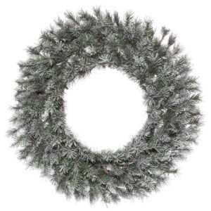 Frosted Lacey Wreath, Unlit