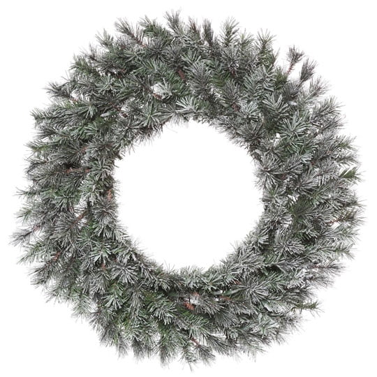 Frosted Lacey Wreath 30"