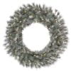 Frosted Lacey Wreath 24"