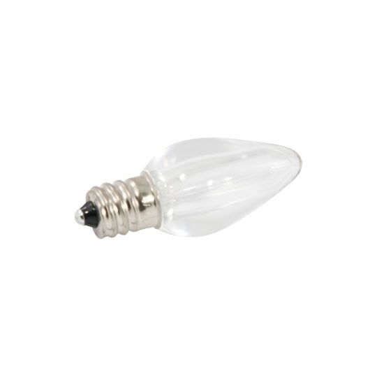 LED C7 Bulbs (Pack of 25) Green Smooth Ceramic