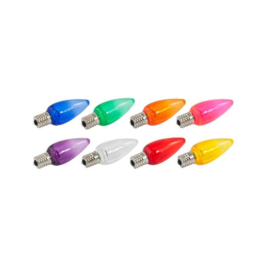 LED C9 Bulbs (Pack of 25) Warm White Smooth Ceramic