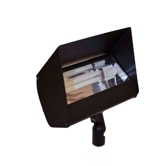 120V 13W Fluorescent Flood Light w/8.35” Hood Extension for Signage
