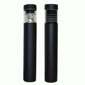 Flat Top Metal Halide Bollard Round Top With Louvers 30" 50W PS MH MH100MED