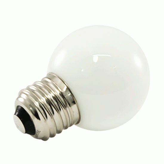 G50 LED Bulbs (25-Pack) Frosted White (5500K)