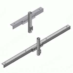 Angle Iron Cross Arms (Steel Poles) 2 Light