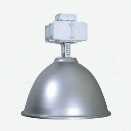 22" Spun Aluminum Metal Halide High Bay (480V) 1000 Watts Metal Halide Drop Lens