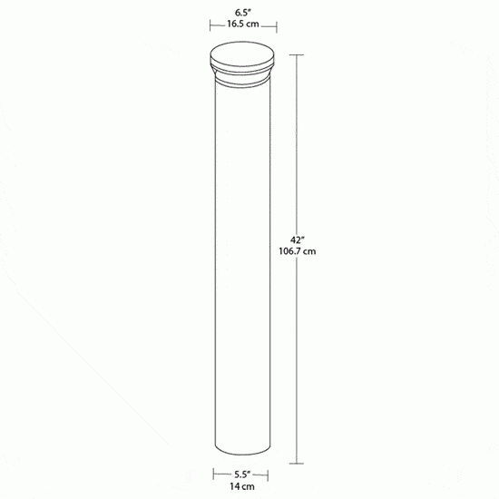 LED Round Bollard 5000K (Cool)